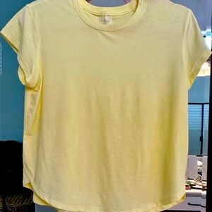 Calia by Carrie Underwood Yellow Lemon Chiffon Small Body Breeze Spandex shirt